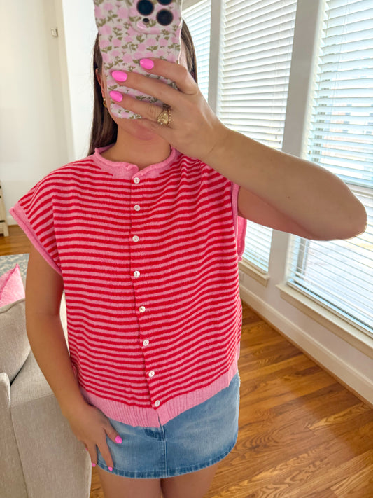 Strawberry Spritz Cardigan