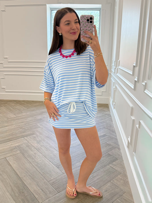Sky Blue Skort Set
