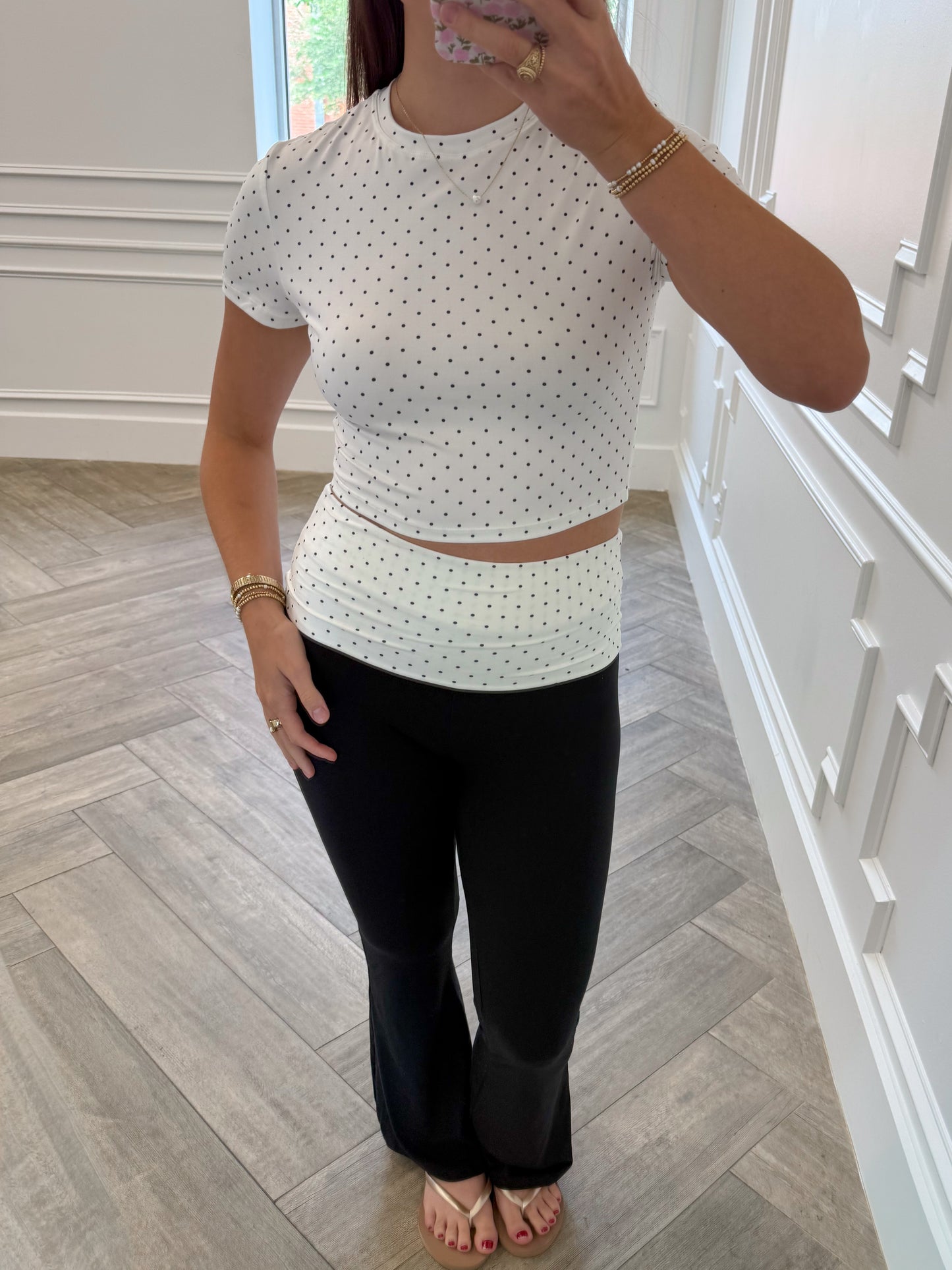 Polka Dot Soft Knit Tee