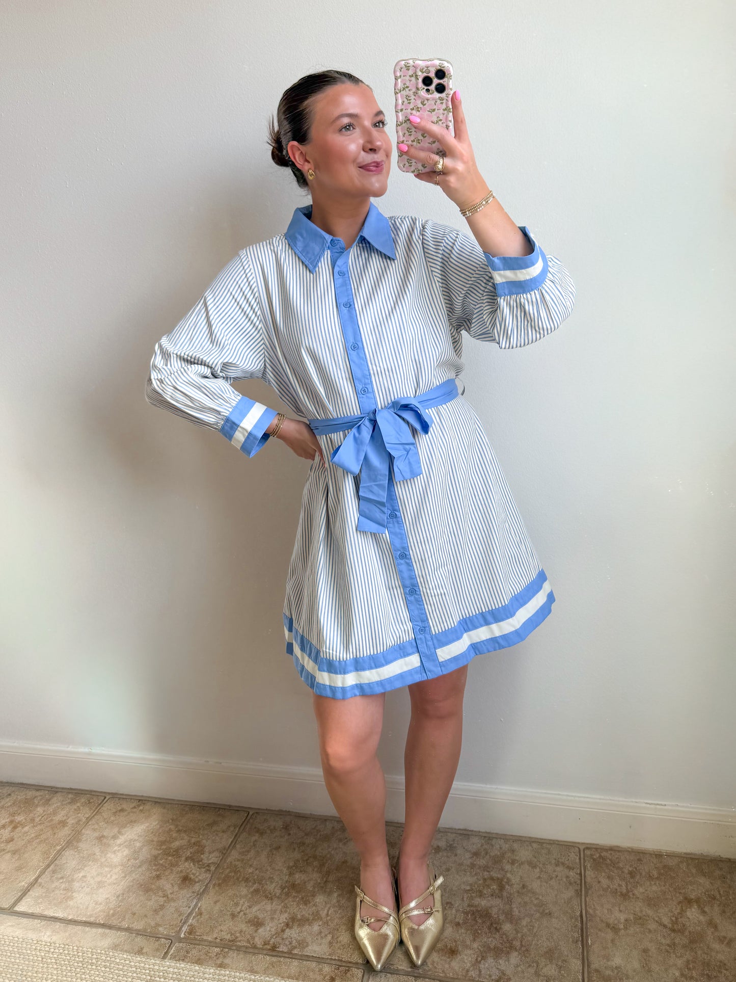 Charleston Striped Mini Dress