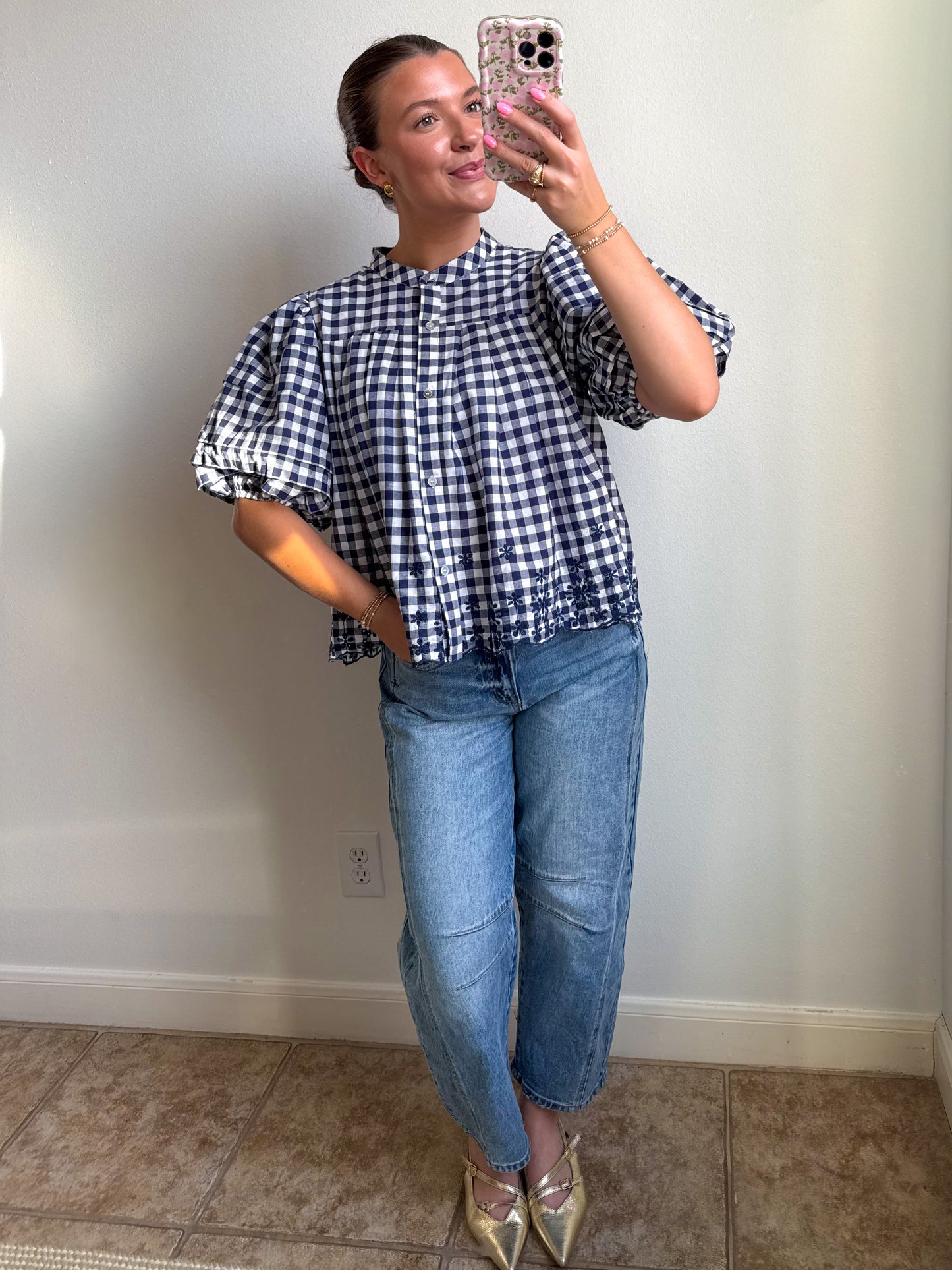 Garden Gingham Blouse