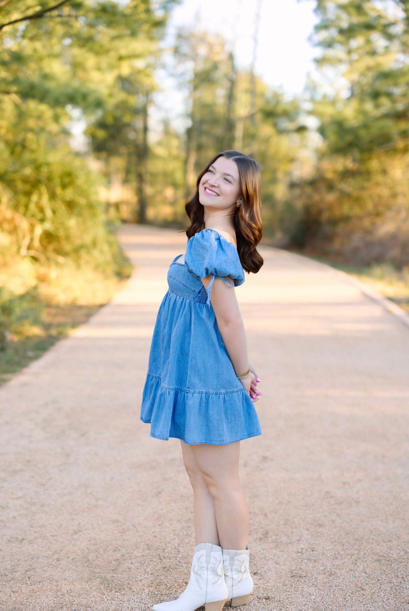 Denim Babydoll Dress