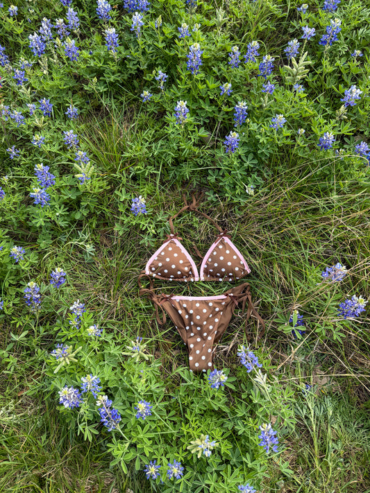 Mocha Dot Bikini