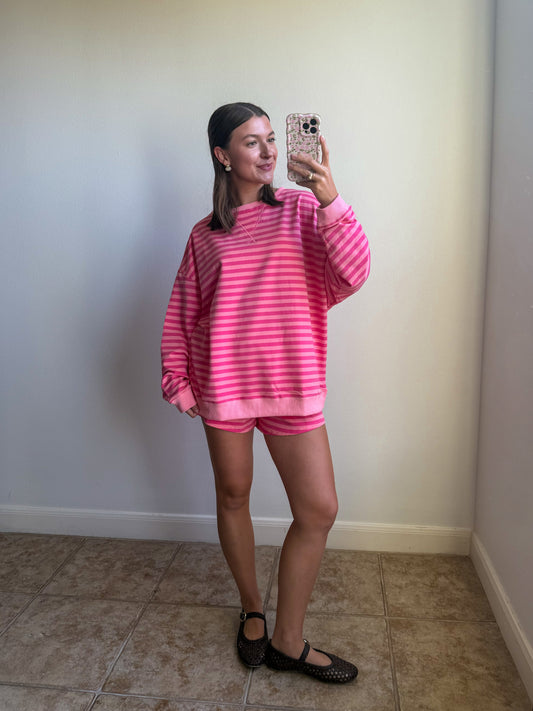 Pink Crush Striped Top