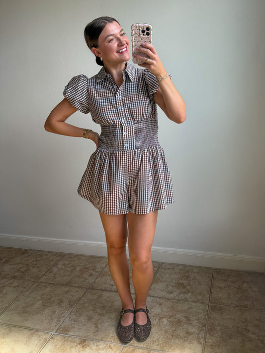 Countryside Gingham Romper