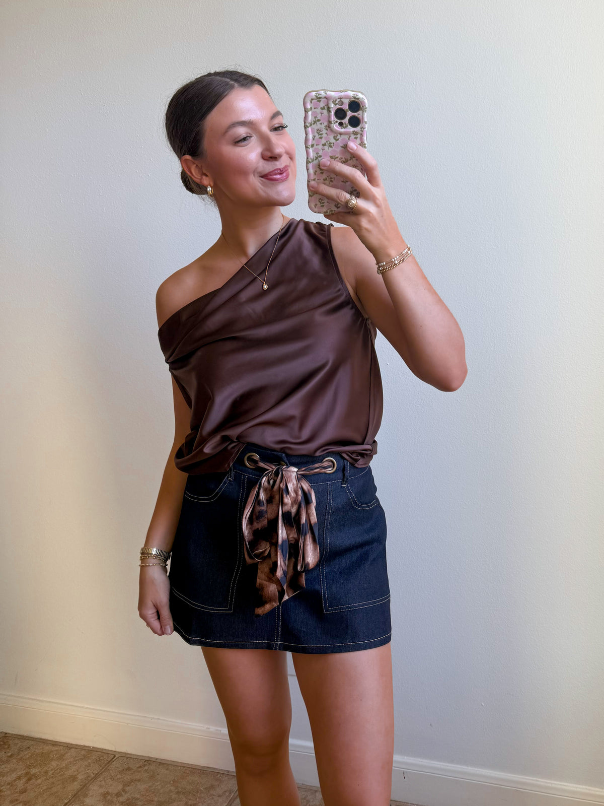Tiramisu Satin Top