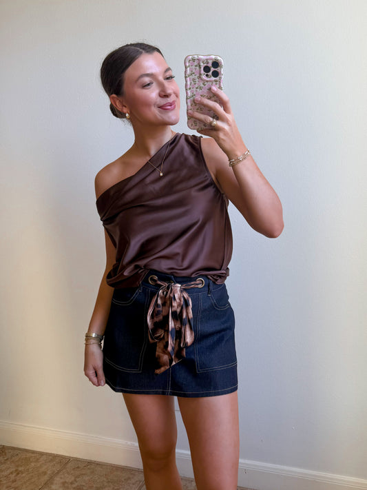 Tiramisu Satin Top