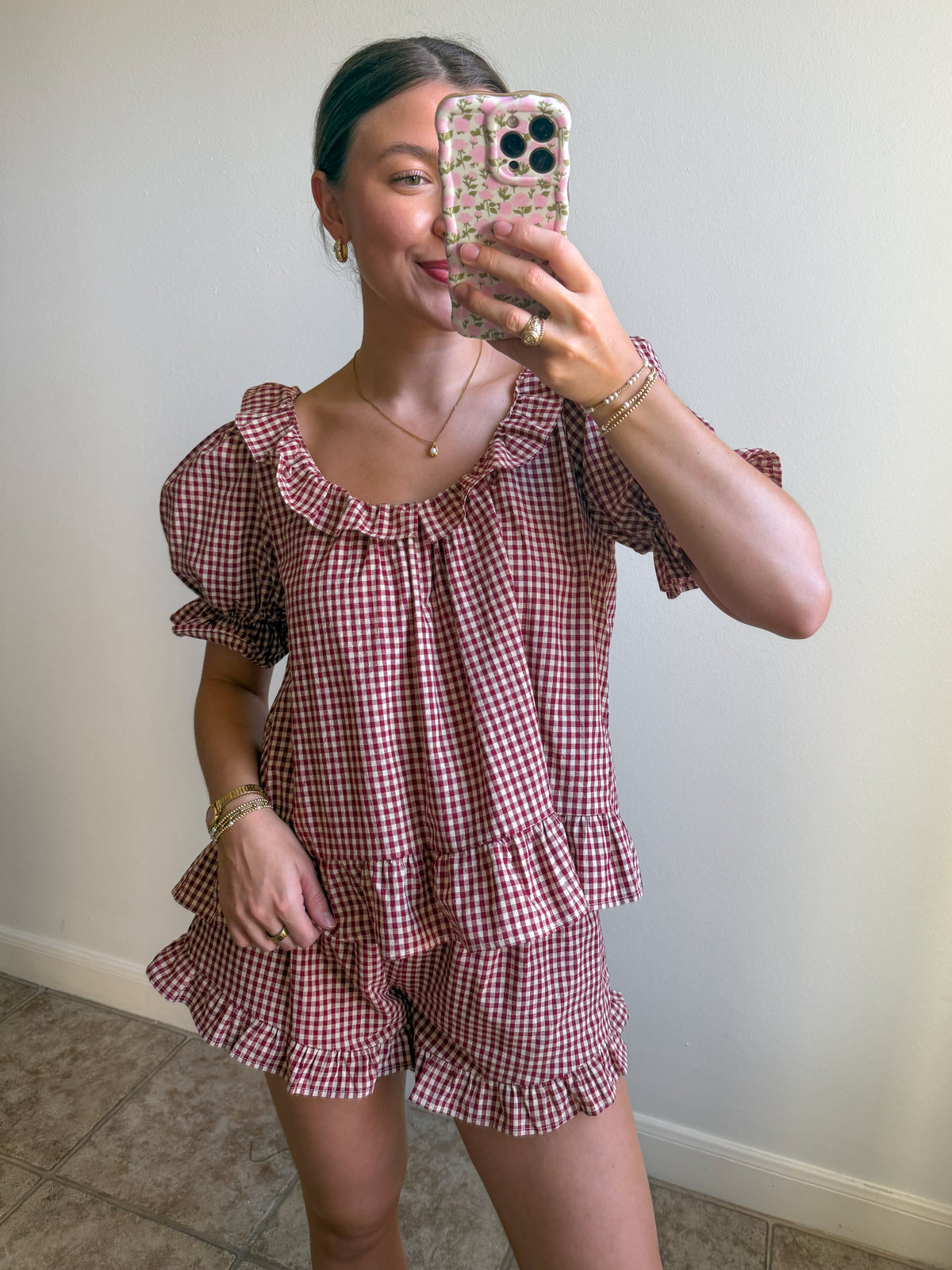 Apple Cider Gingham Set