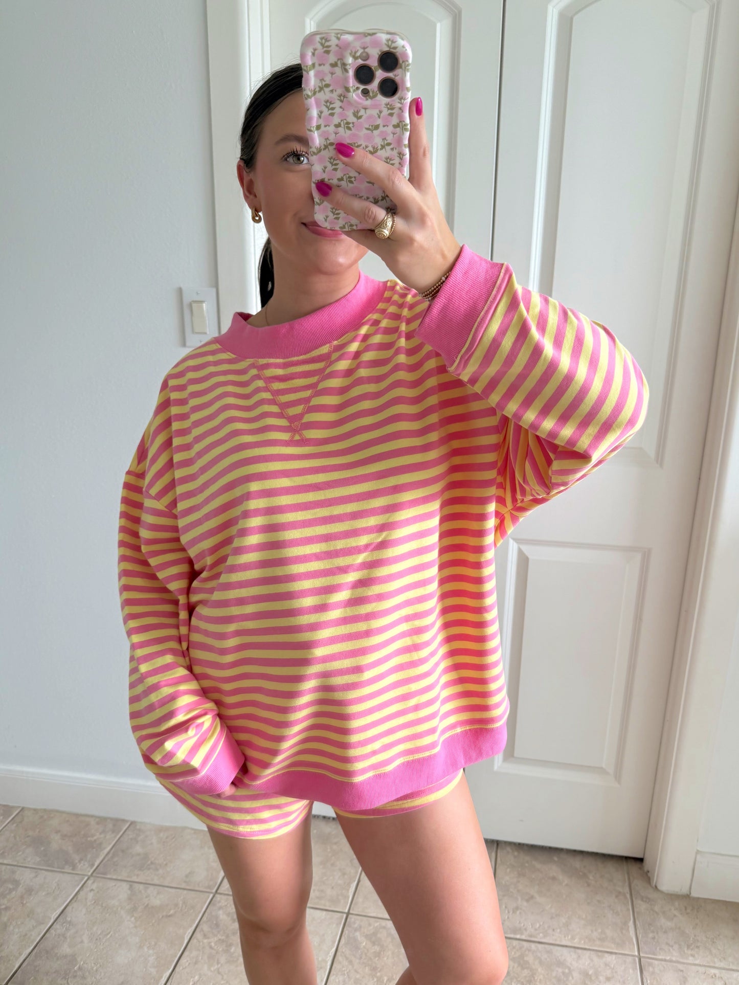 Pink Lemonade Sweatshirt Set