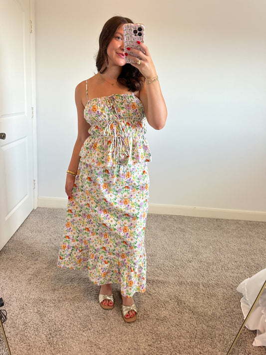 Poppy Field Midi Skirt