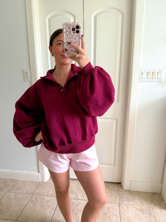 Cozy Cabernet Sweatshirt