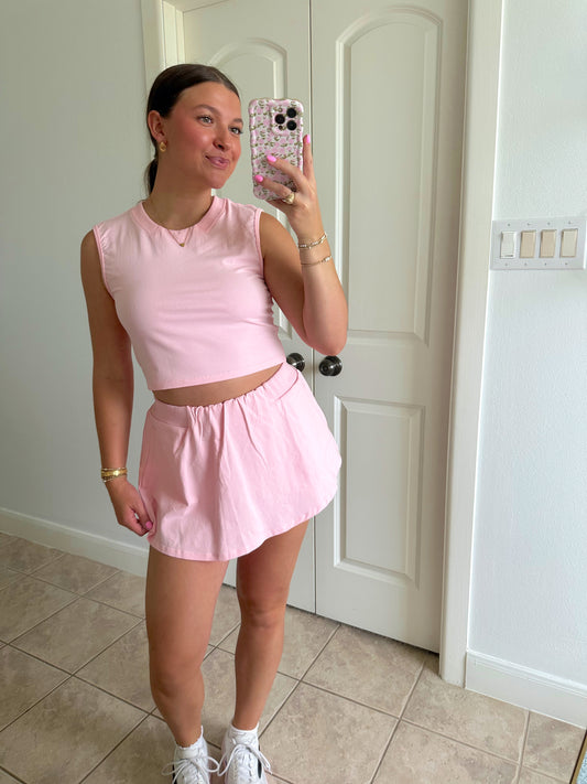 Bubblegum Skort Lounge Set