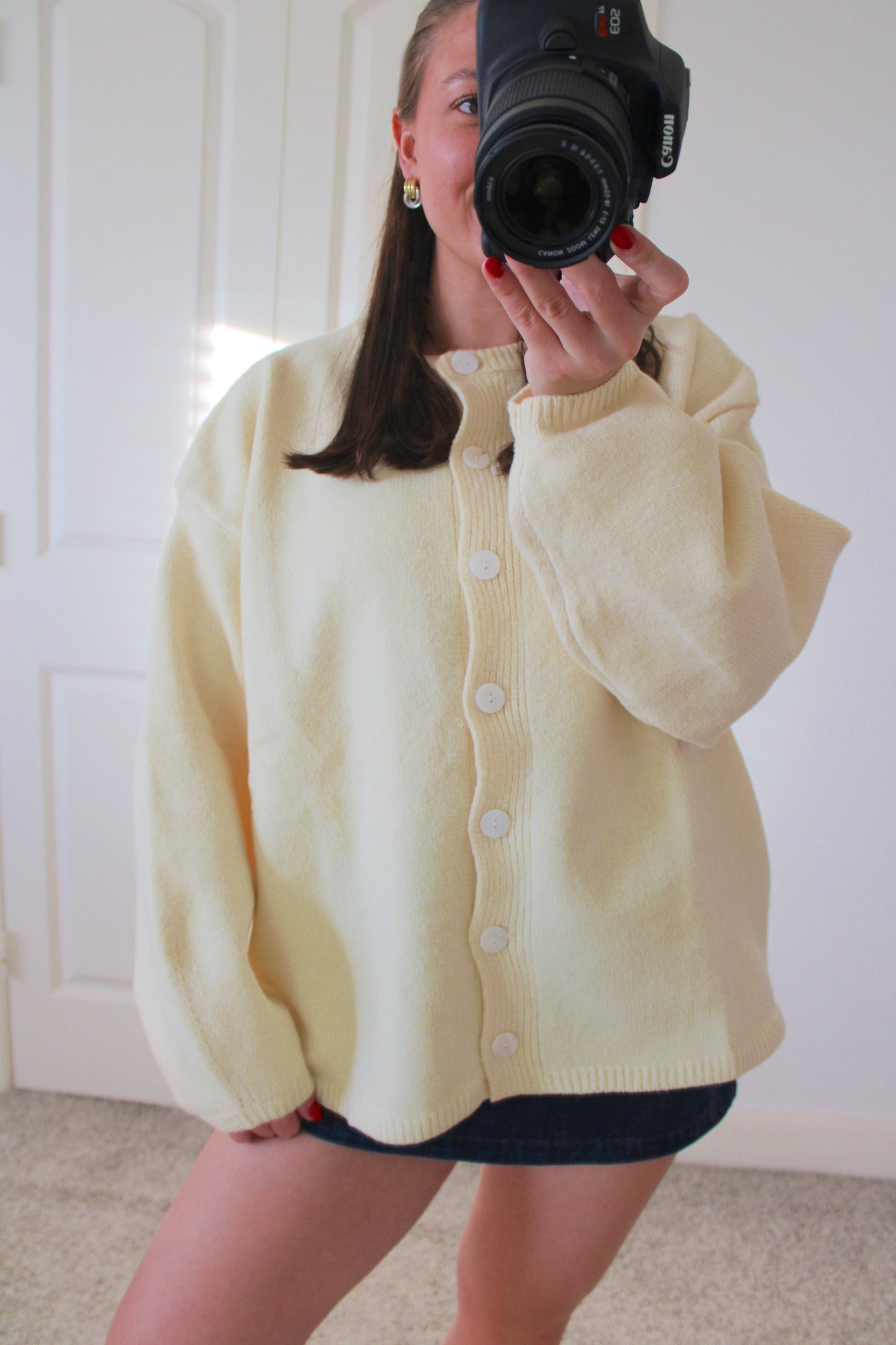 Buttercream Button-up Cardigan