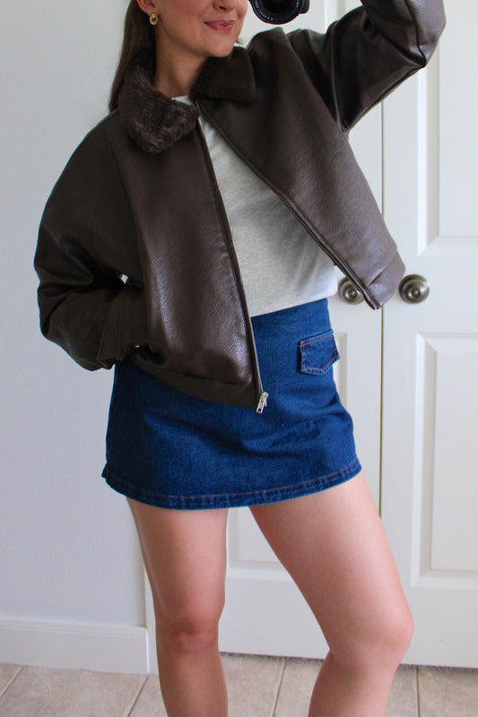 Downtown Denim Skort