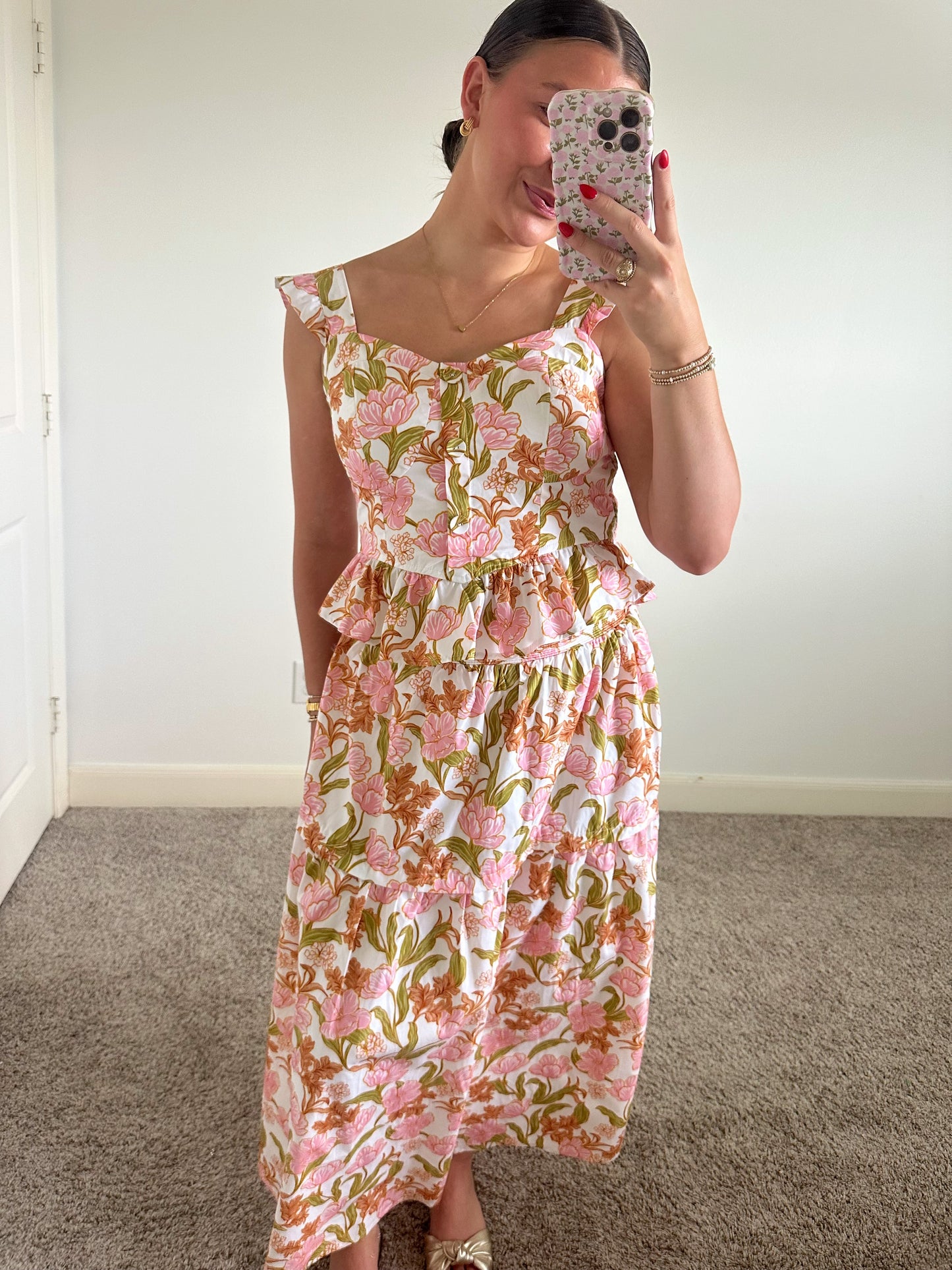 European Garden Midi Skirt