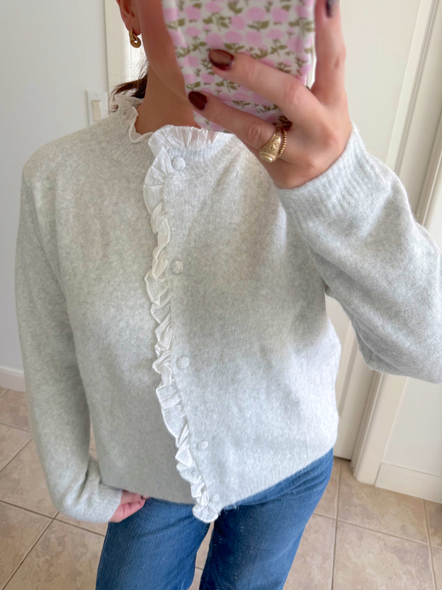 Lace Trim Cardigan
