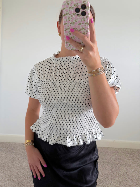 Dots & Ruffles Top