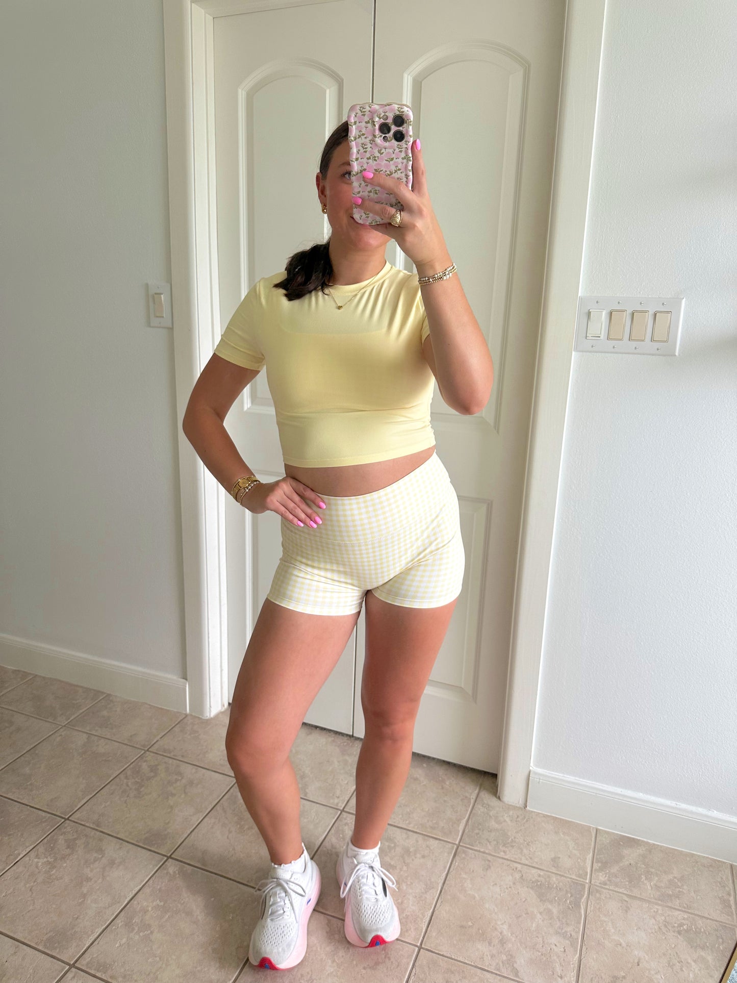 Lemon Short Sleeve Athletic Top