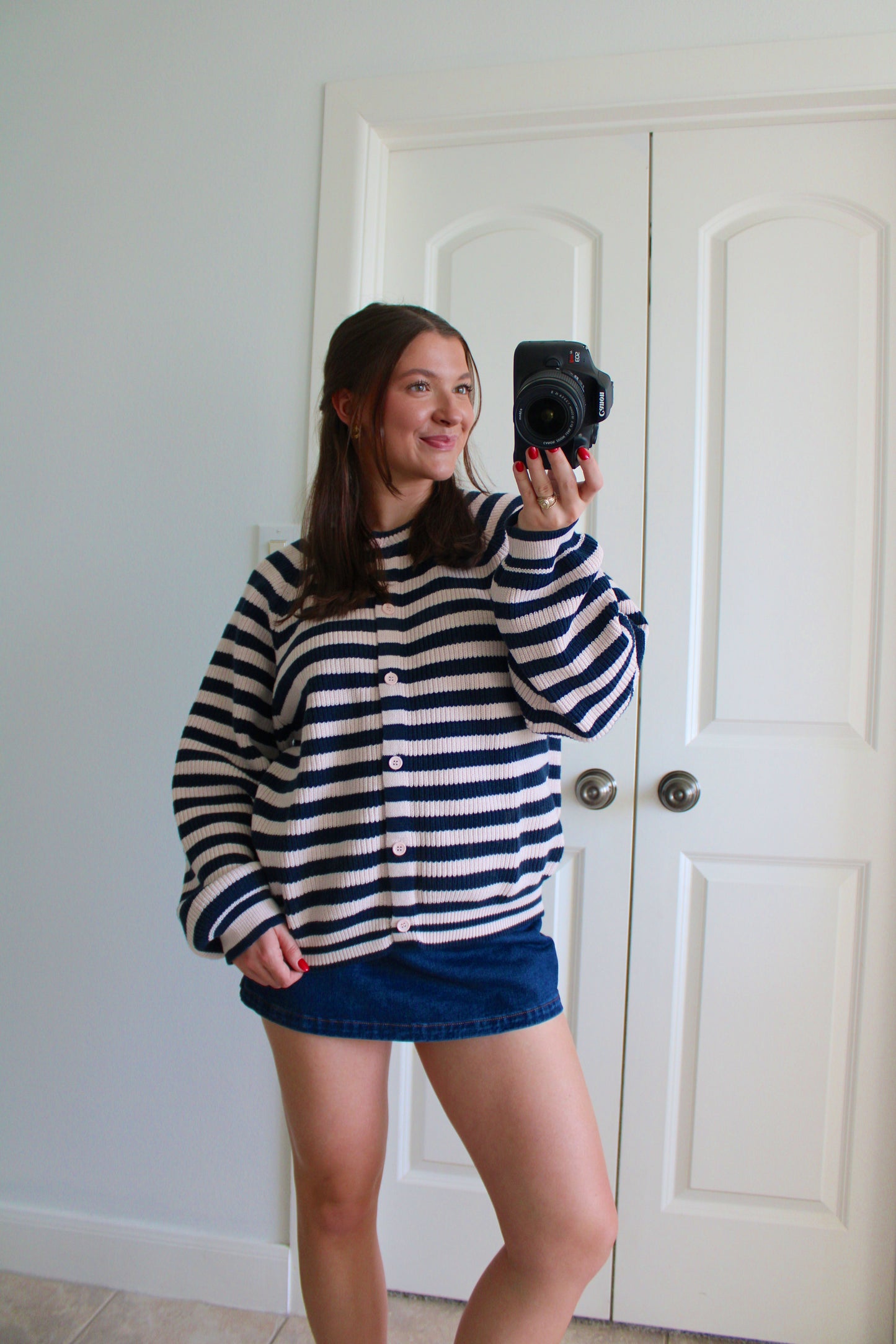 Nantucket Striped Cardigan