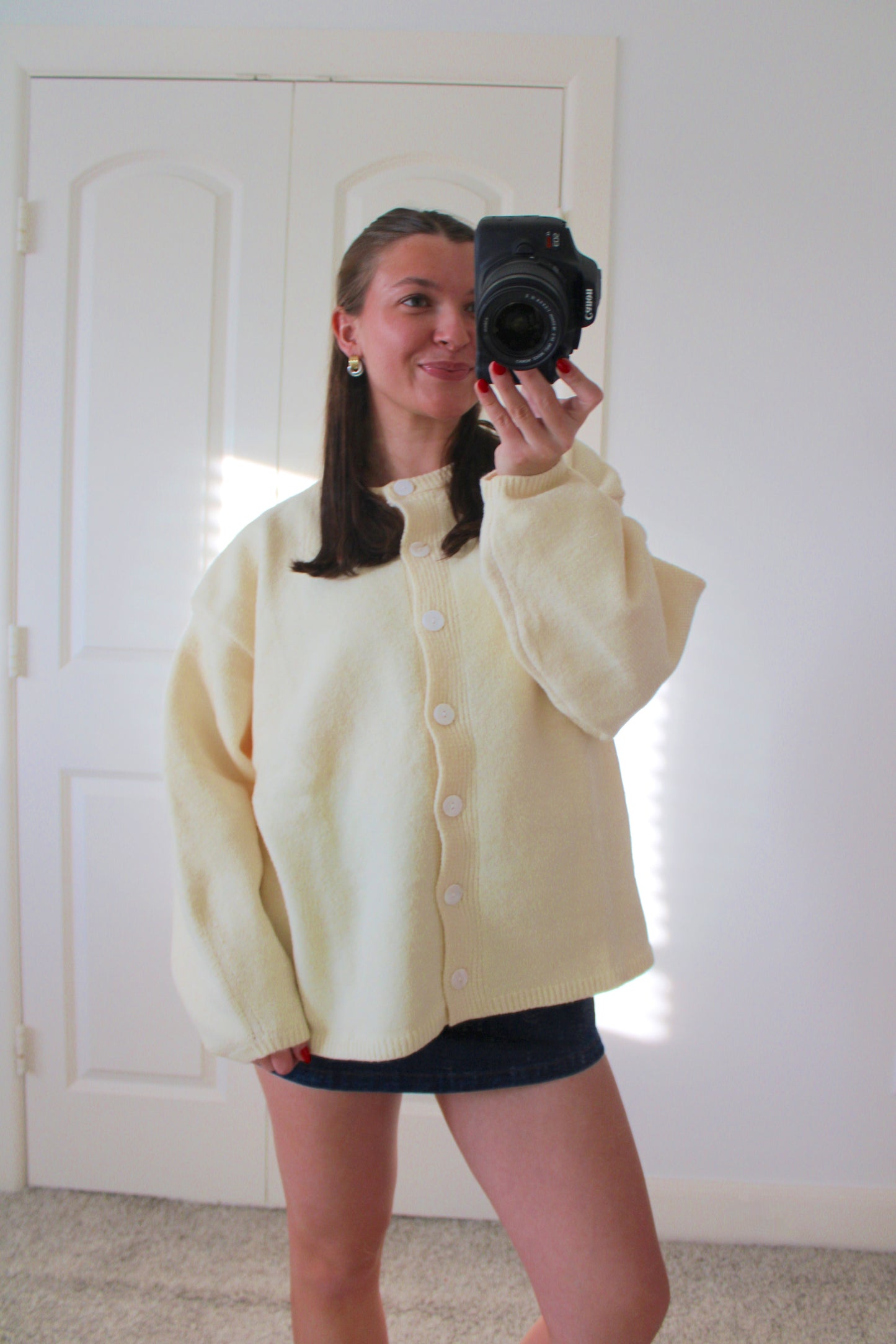 Buttercream Button-up Cardigan