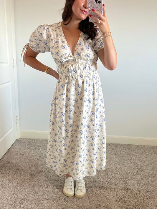 Cottage Floral Midi Dress