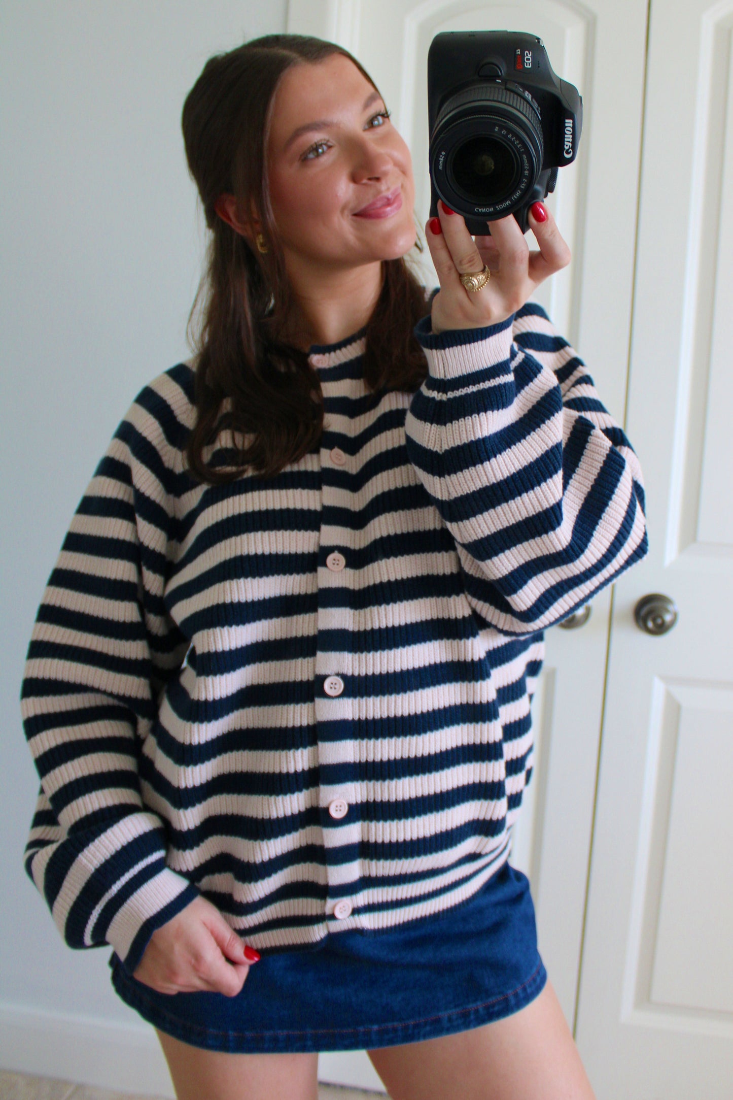 Nantucket Striped Cardigan